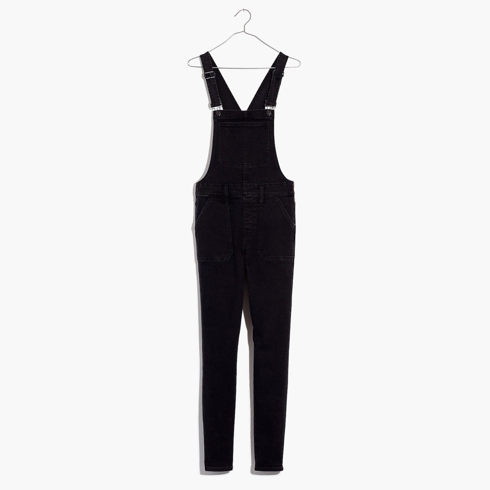 Tall Skinny Overalls in Lunar Wash size Small